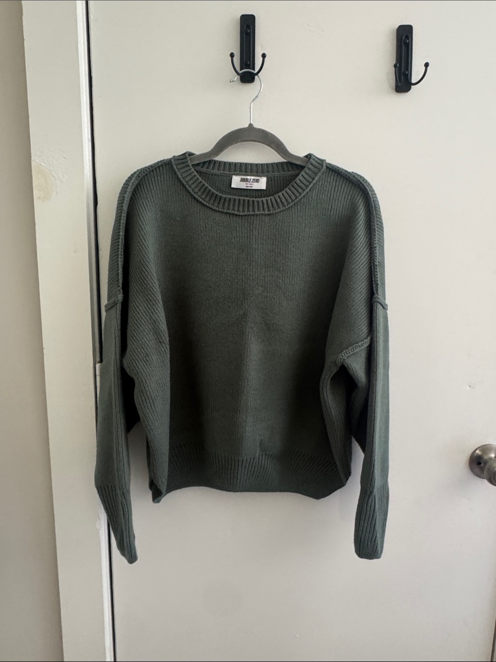 Double Zero Olive Green Crewneck Sweater